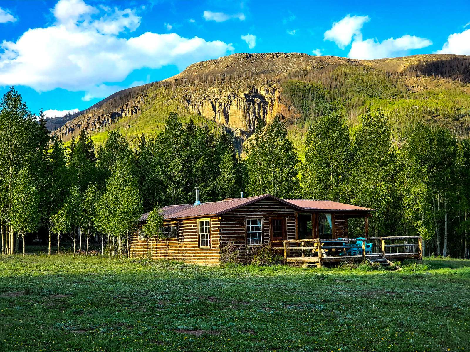 Rio Vista of Cabins at Lost Trail Cabin Rental Lodging Creede, CO