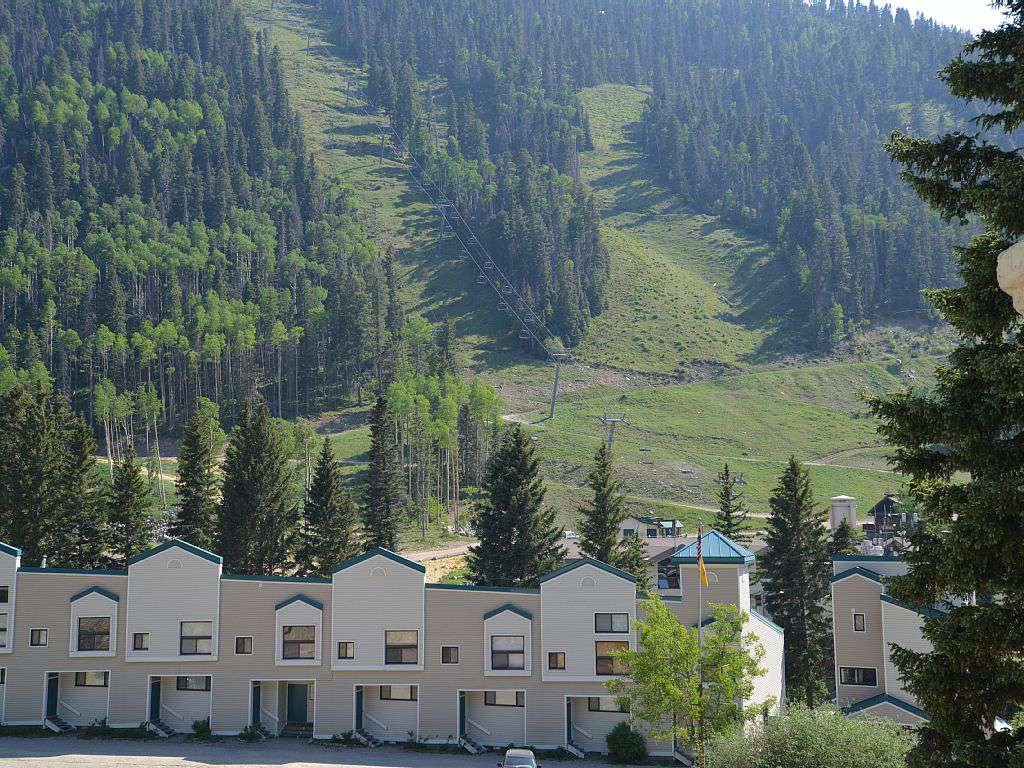 View to base ski area