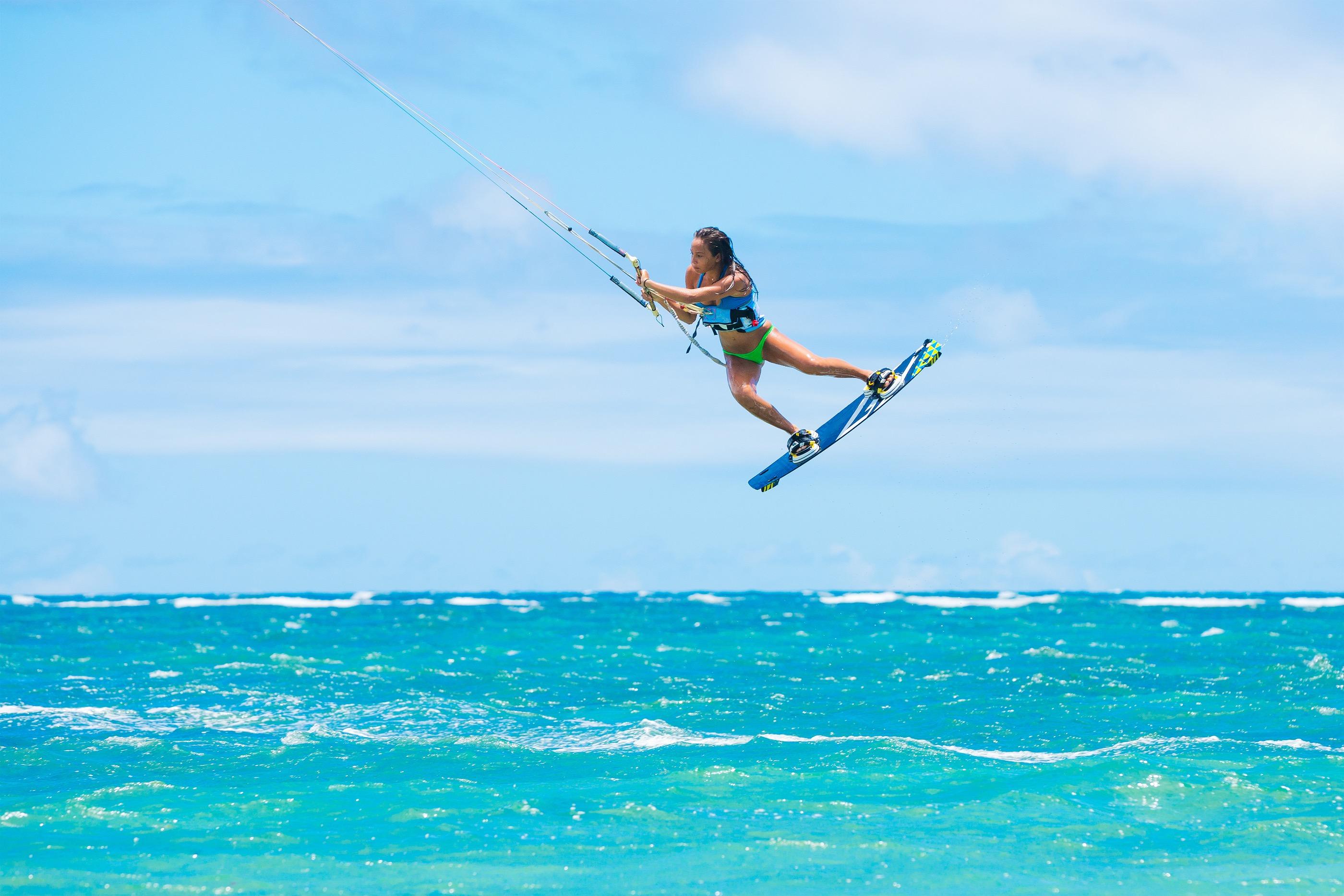 The best kitesurf beach is a few minutes walk