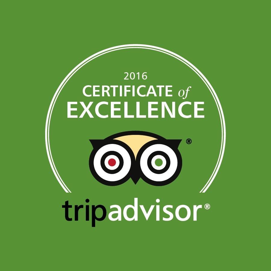 Certificate of Excellence every year in operation