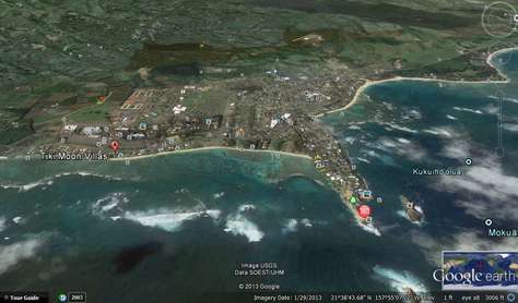 COCO BUNGALOW is located on the grounds of Tiki Moon Villas in Laie, Oahu, Hawaii