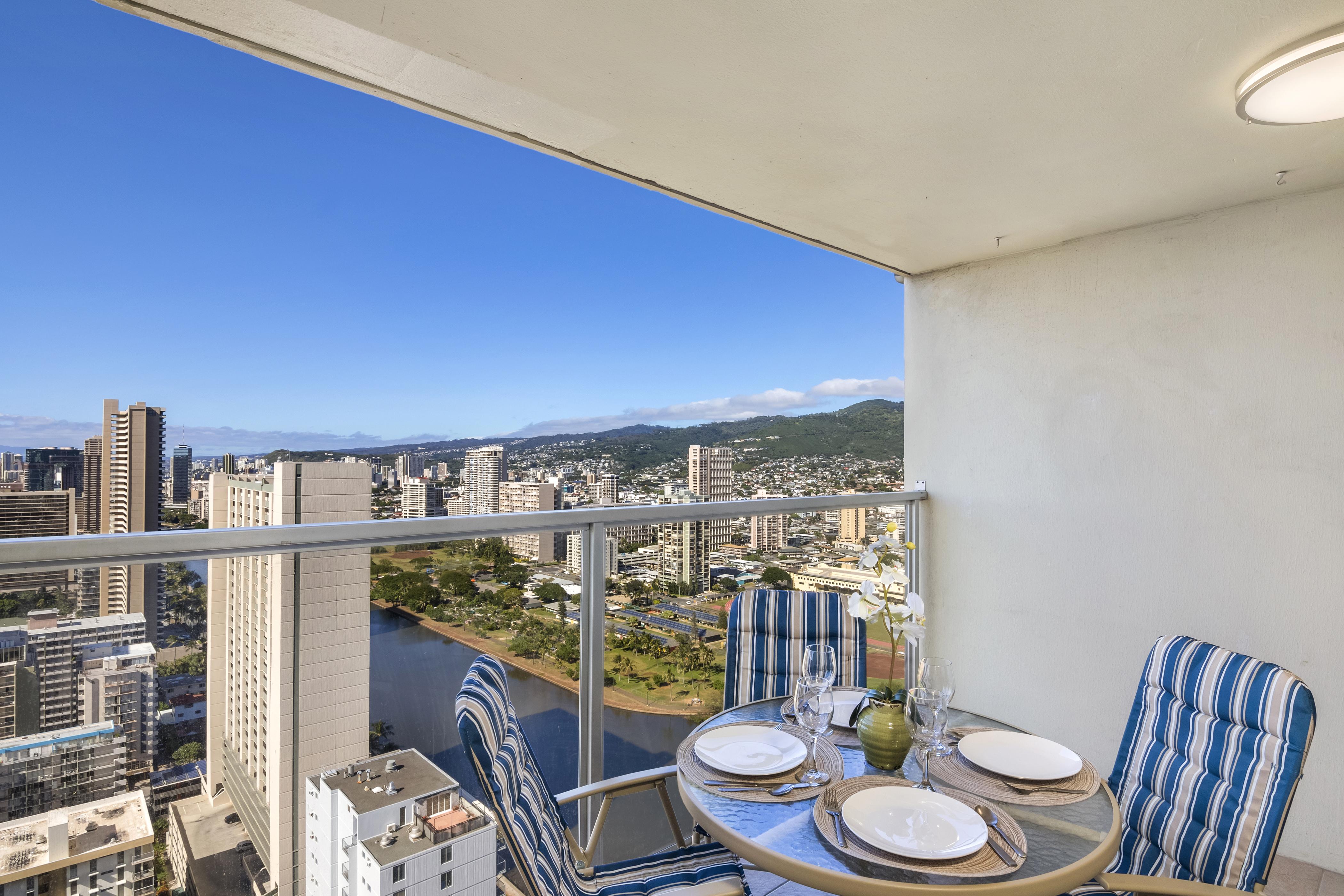 View of Ala Wai Canal From Lanai