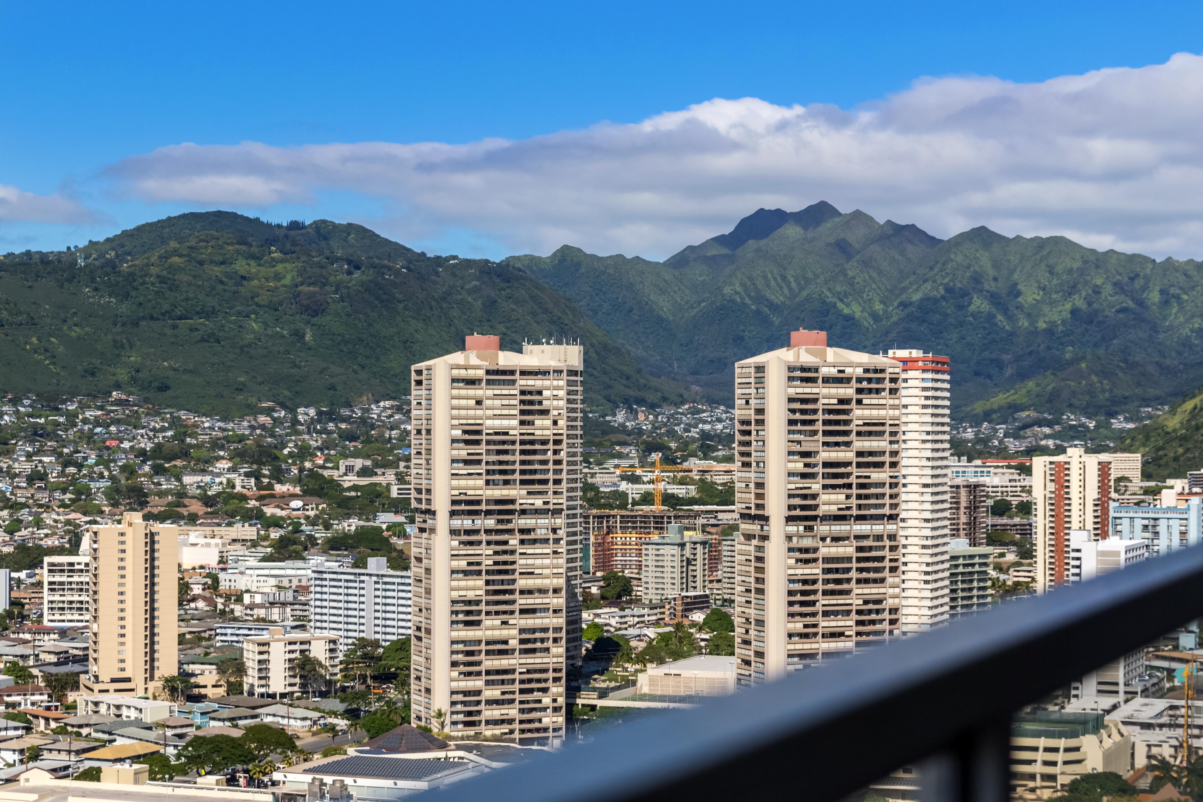 Mountain Range From Lanai