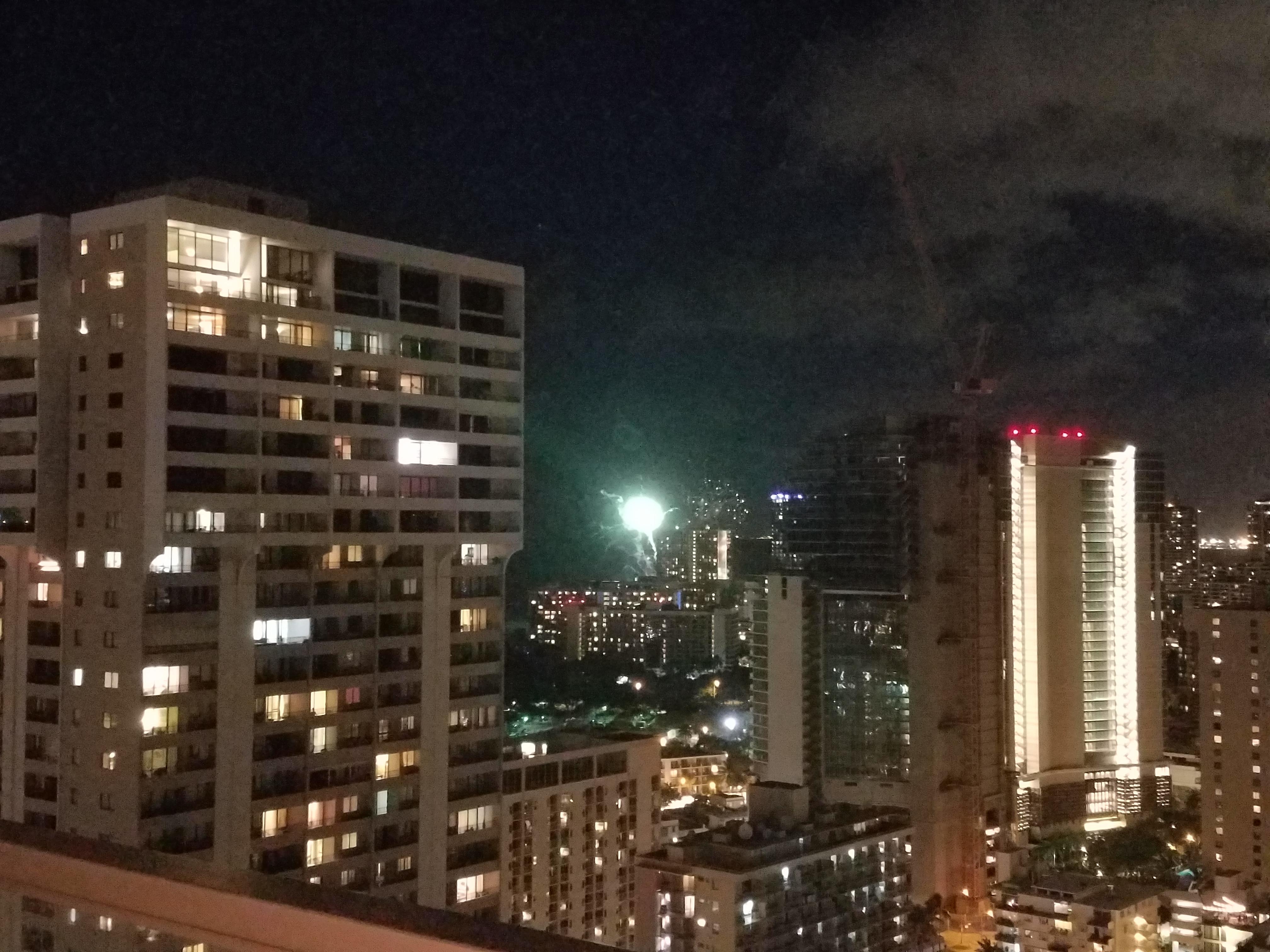 Waikiki City Night Lights