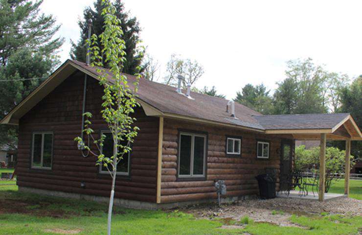 Maple Grove Cabin Outside Side Front