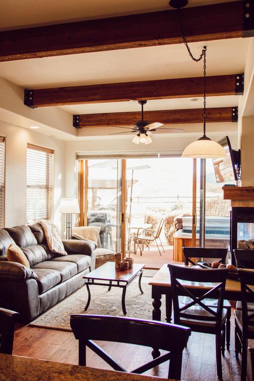 Living room with new couch and chair