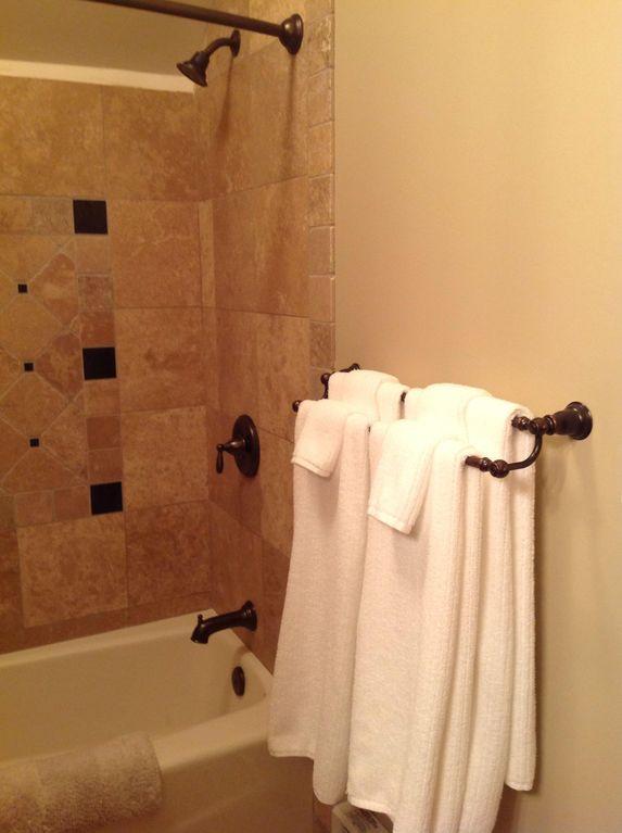 Luxurious bath towels soft and absorbent