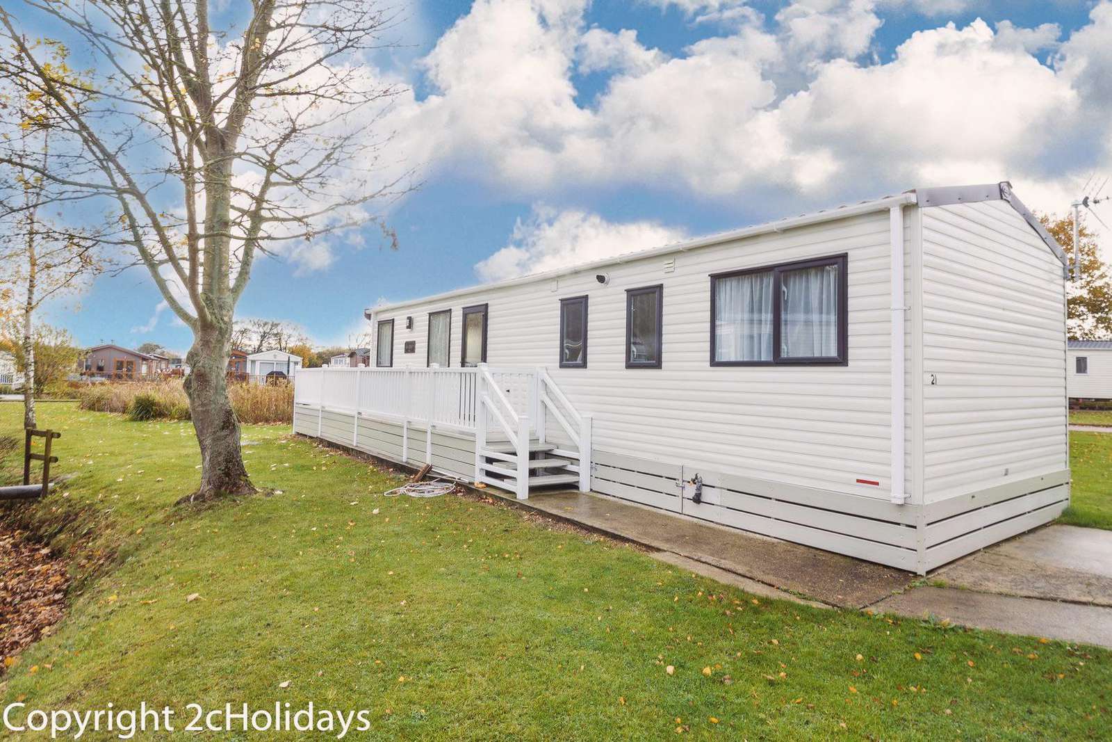 Accommodation with decked area