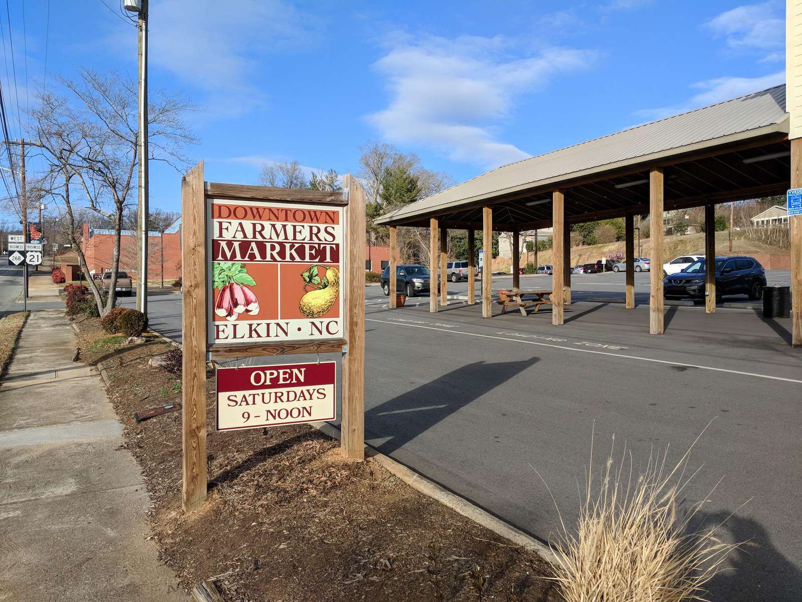 Elkin Farmers Market sign