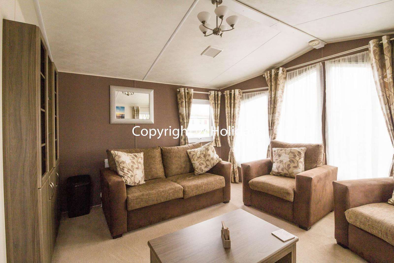 A modern finished to this 8 berth caravan in Hunstanton