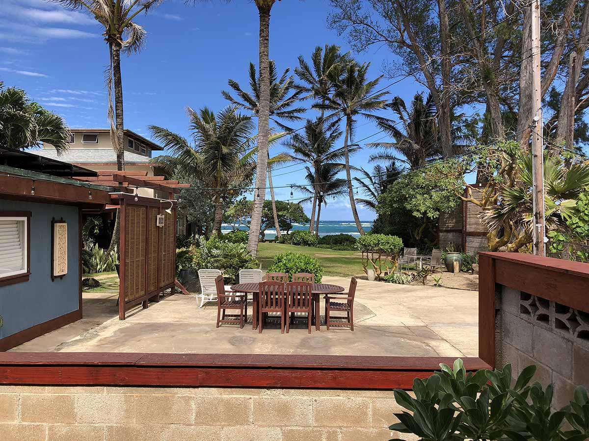 View to ocean from patio.