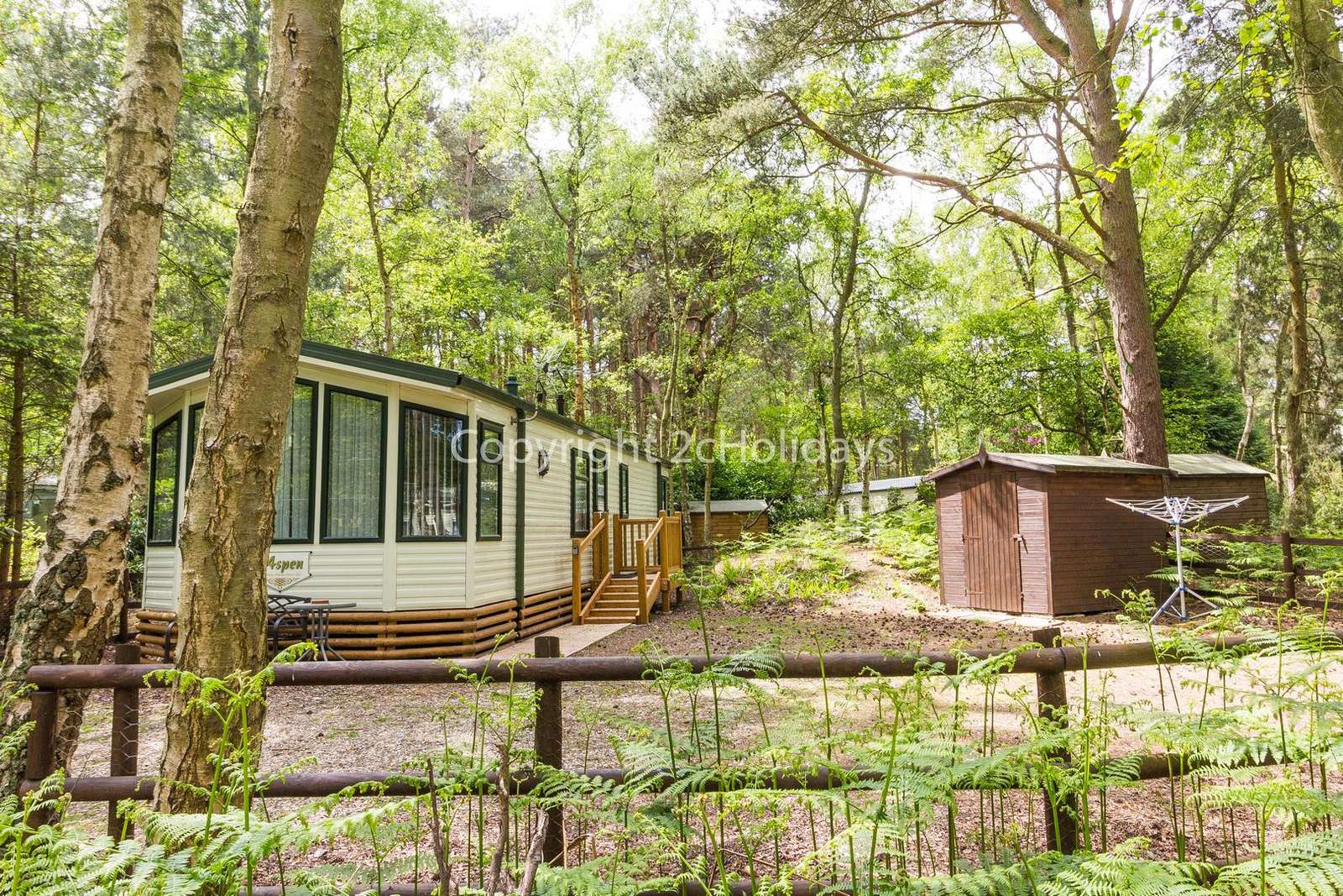Within this woodland setting, you can totally unwind and relax!