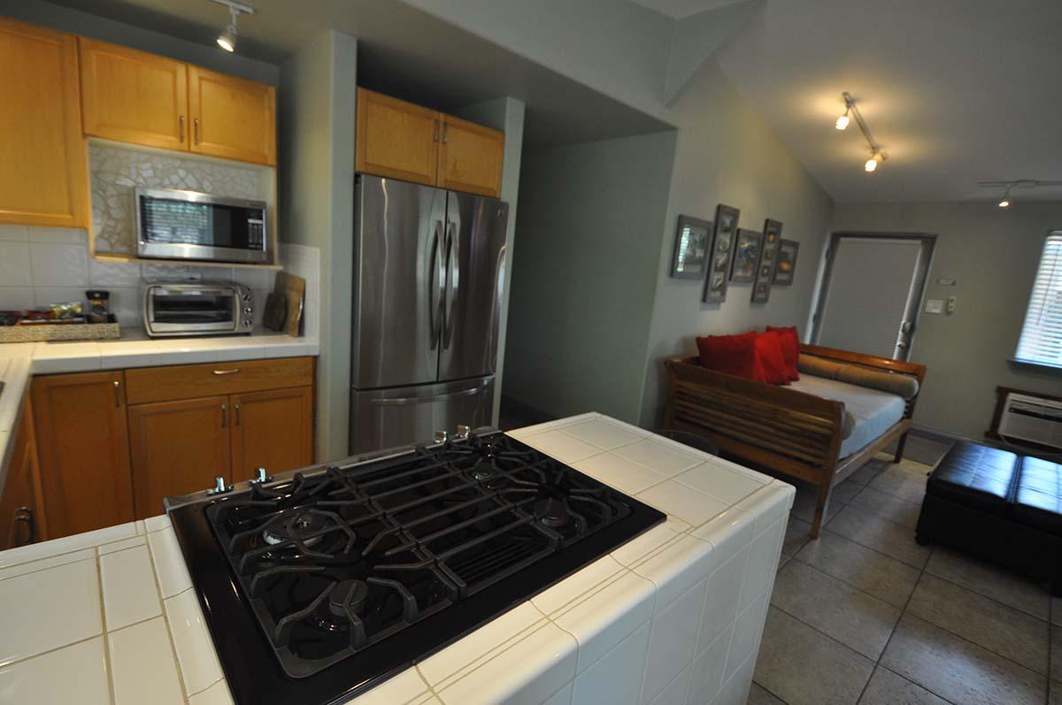 Close up of kitchen.