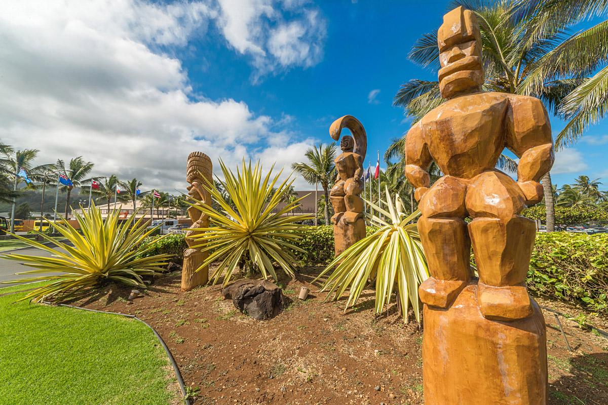 Polynesian Cultural Center is across the street