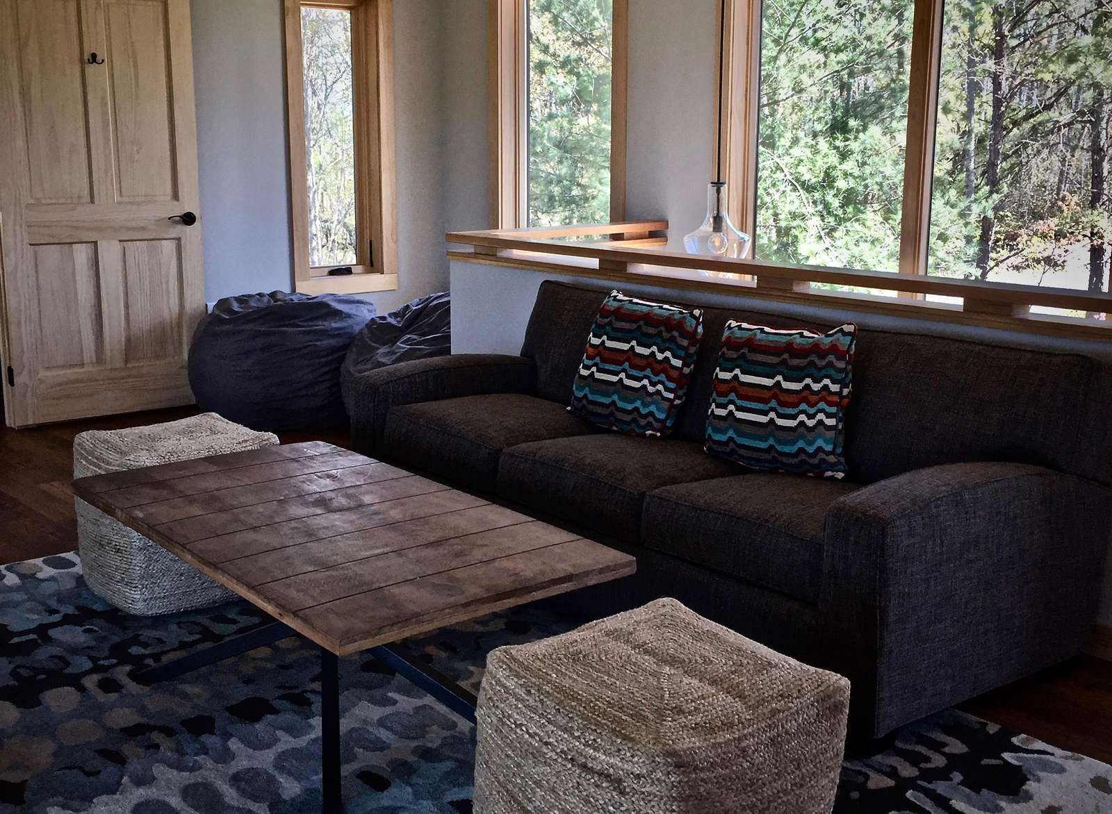 Sofa in the Loft converts to a Queen Bed, and Linens are provided