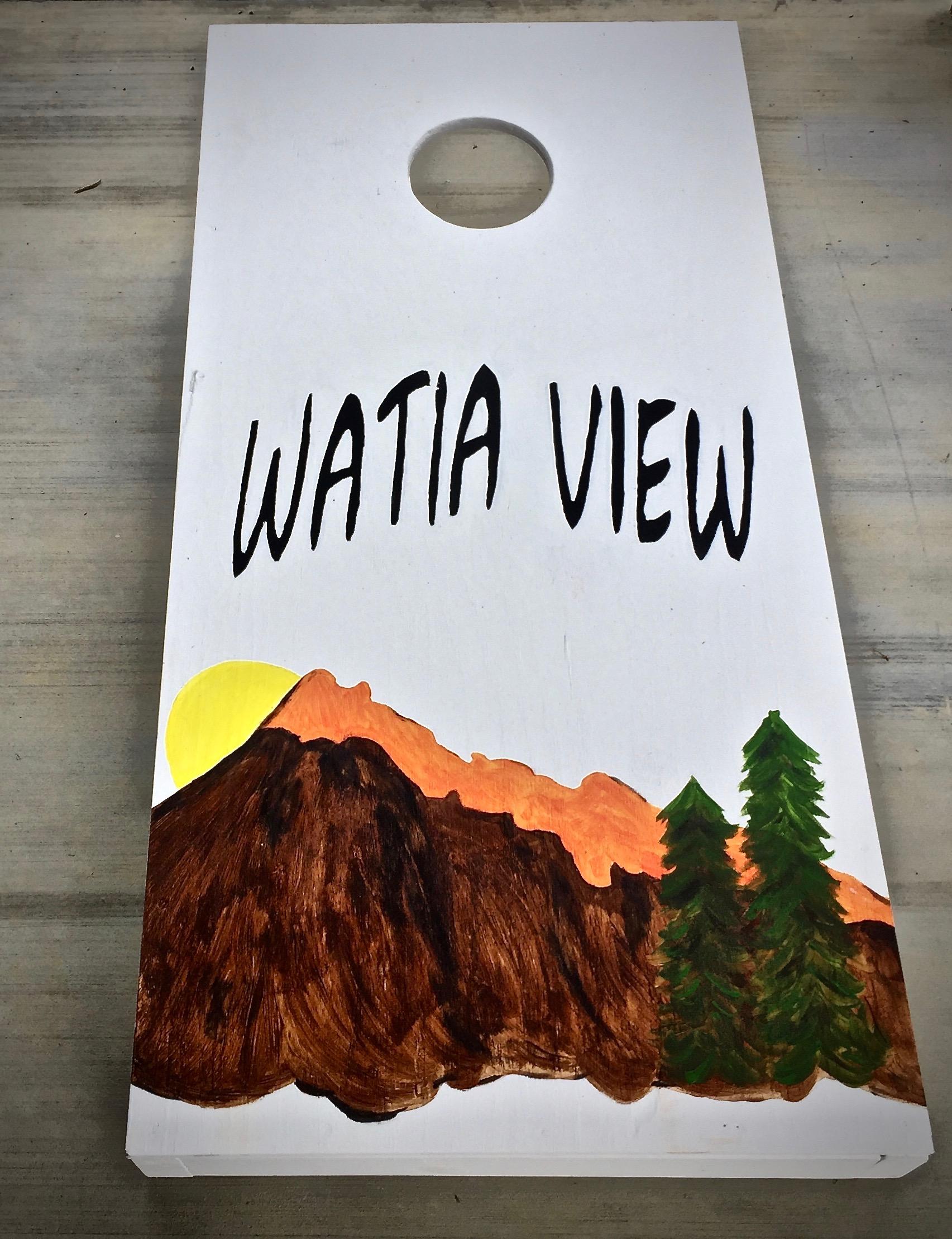 Customized Corn Hole Game is able to be played rain or shine!