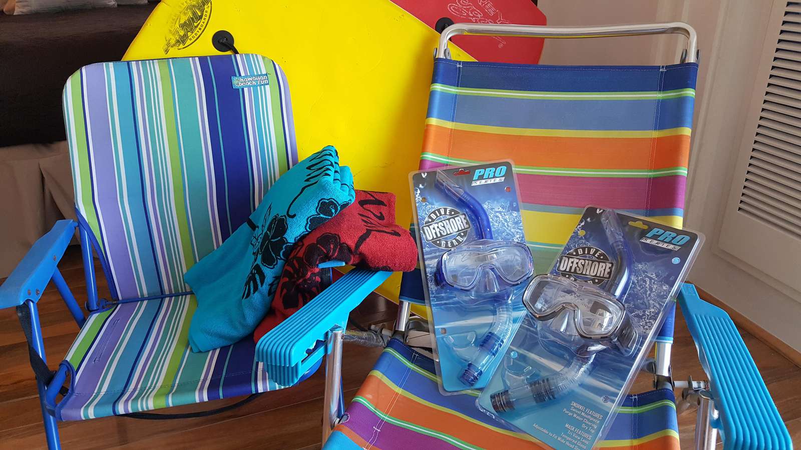 Beach Equipment for you to use :)
