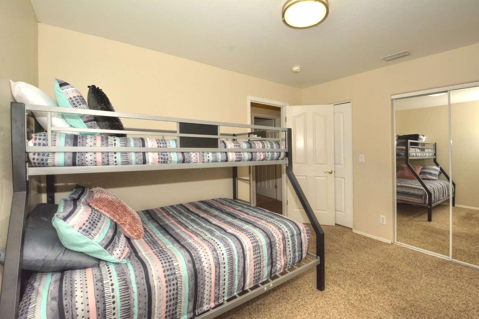 Twin top and full bottom bunk