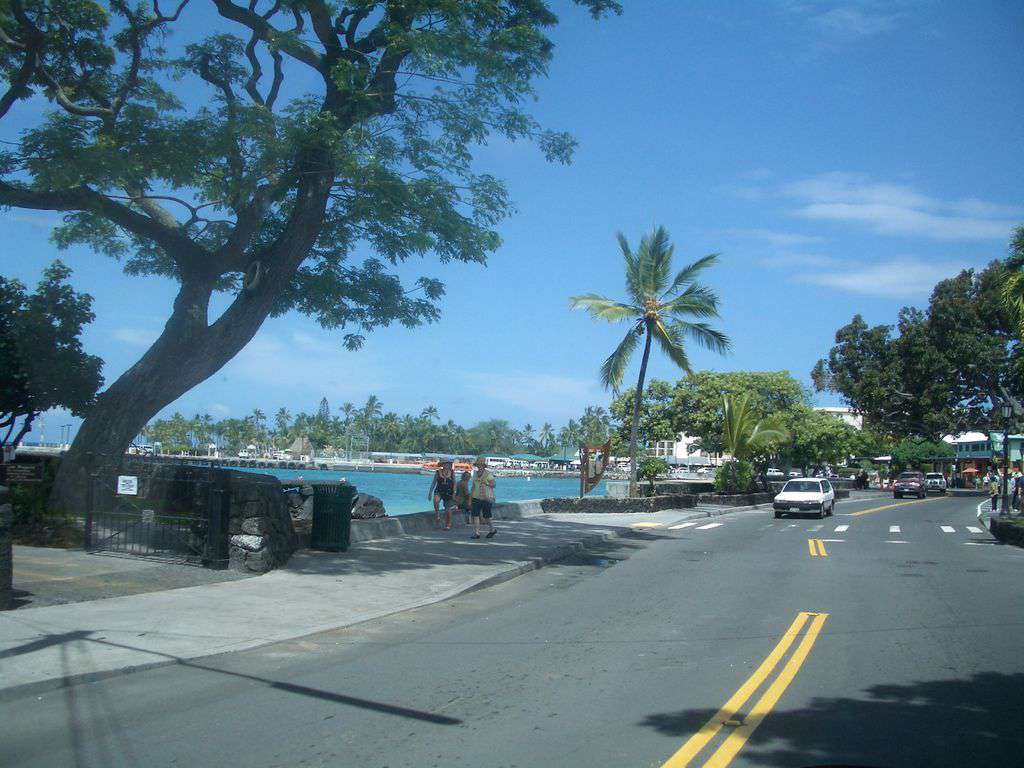A view of Kailua Pier, in town.