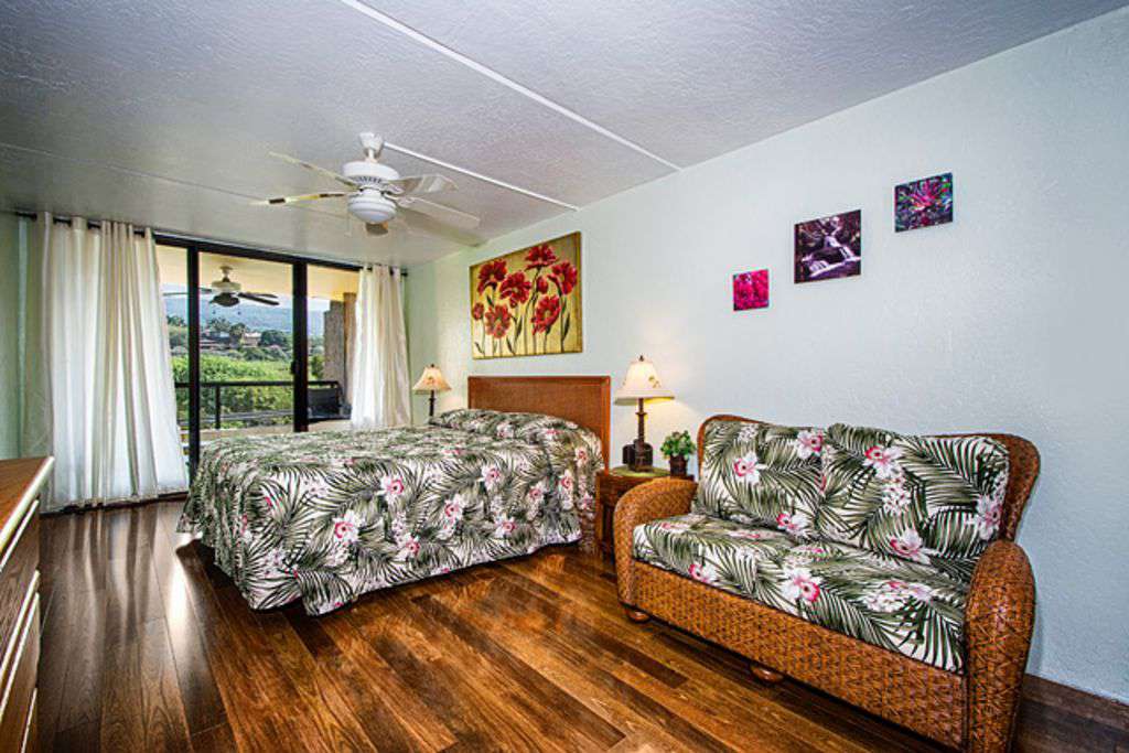 Convenient loveseat in the bedroom