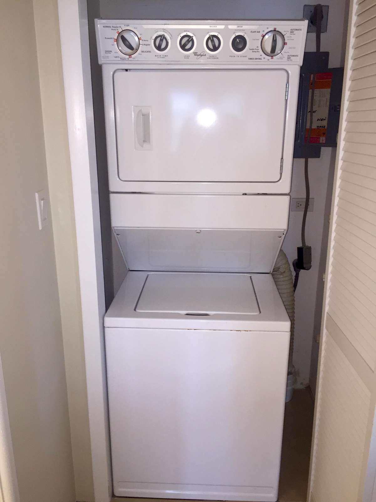 Washer and dryer in unit