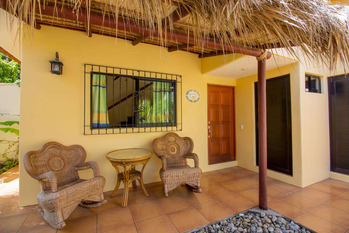 Casita Exterior with rocking chairs
