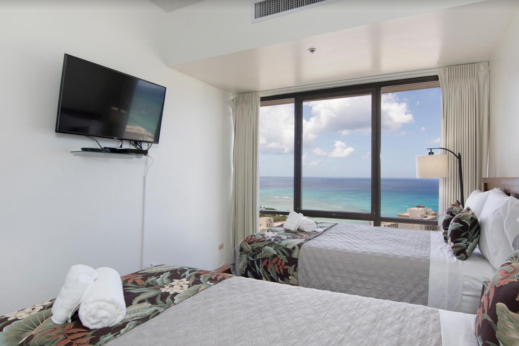 Two full beds in 2nd bedroom