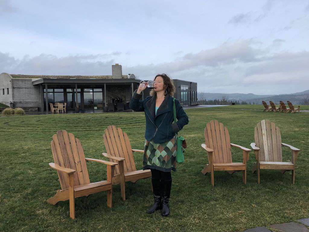 The views, the wines (Pinot Noir is our OR grape) and friendly folks= fun day!