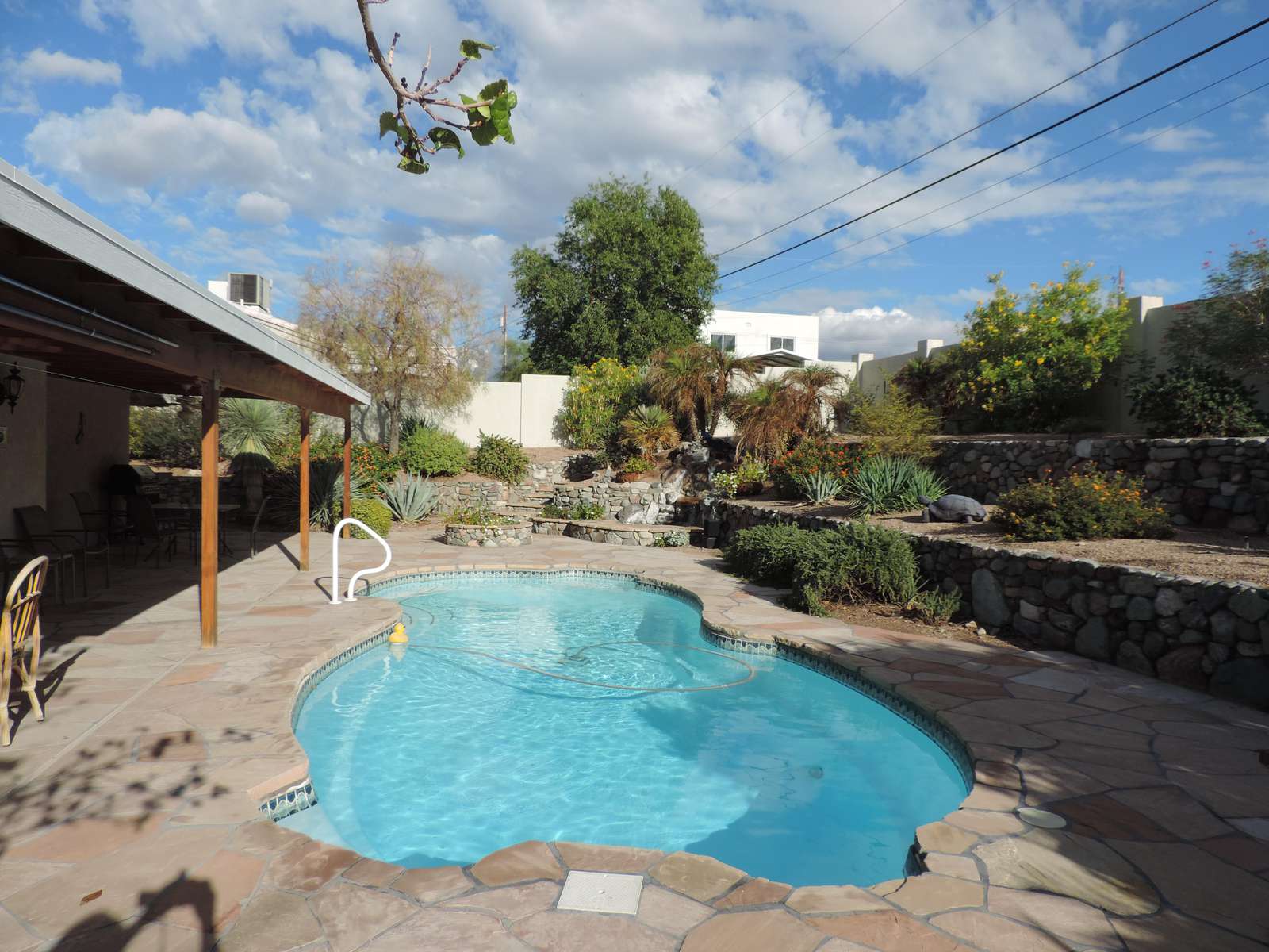 Pool with water fall