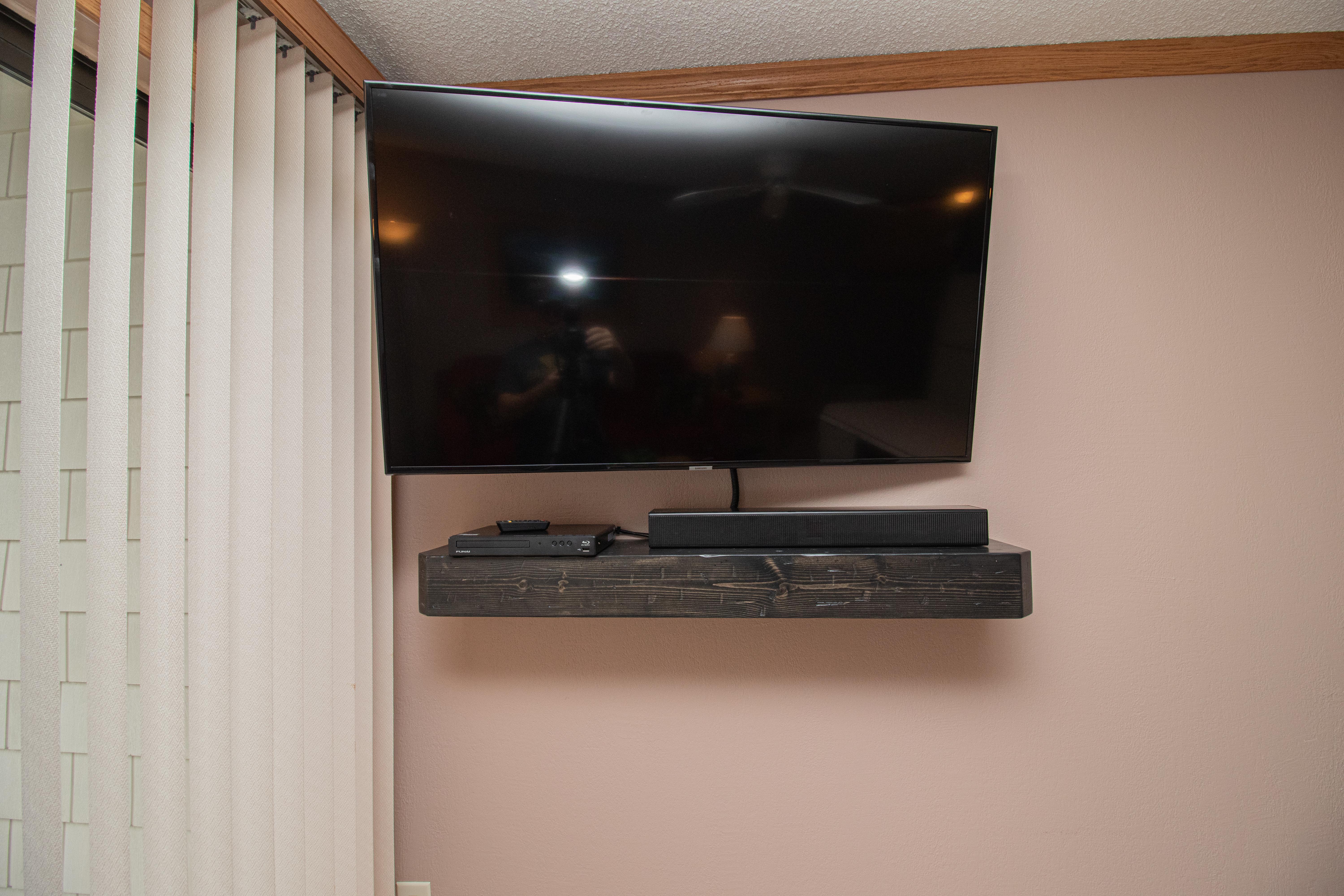 Flat-screen TV with free DISH network and HBO!