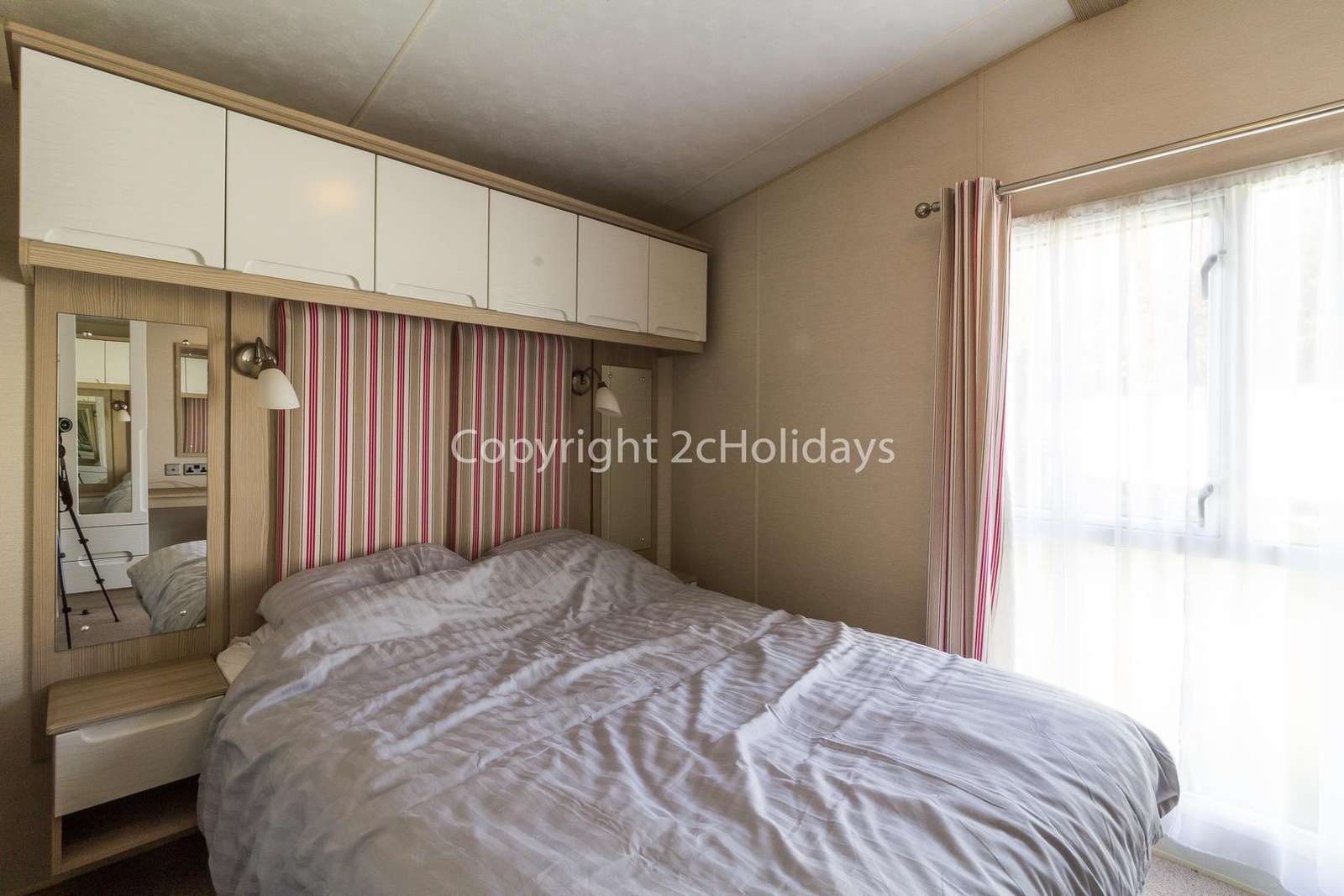 Static home for hire at the Azure Seas Holiday Village
