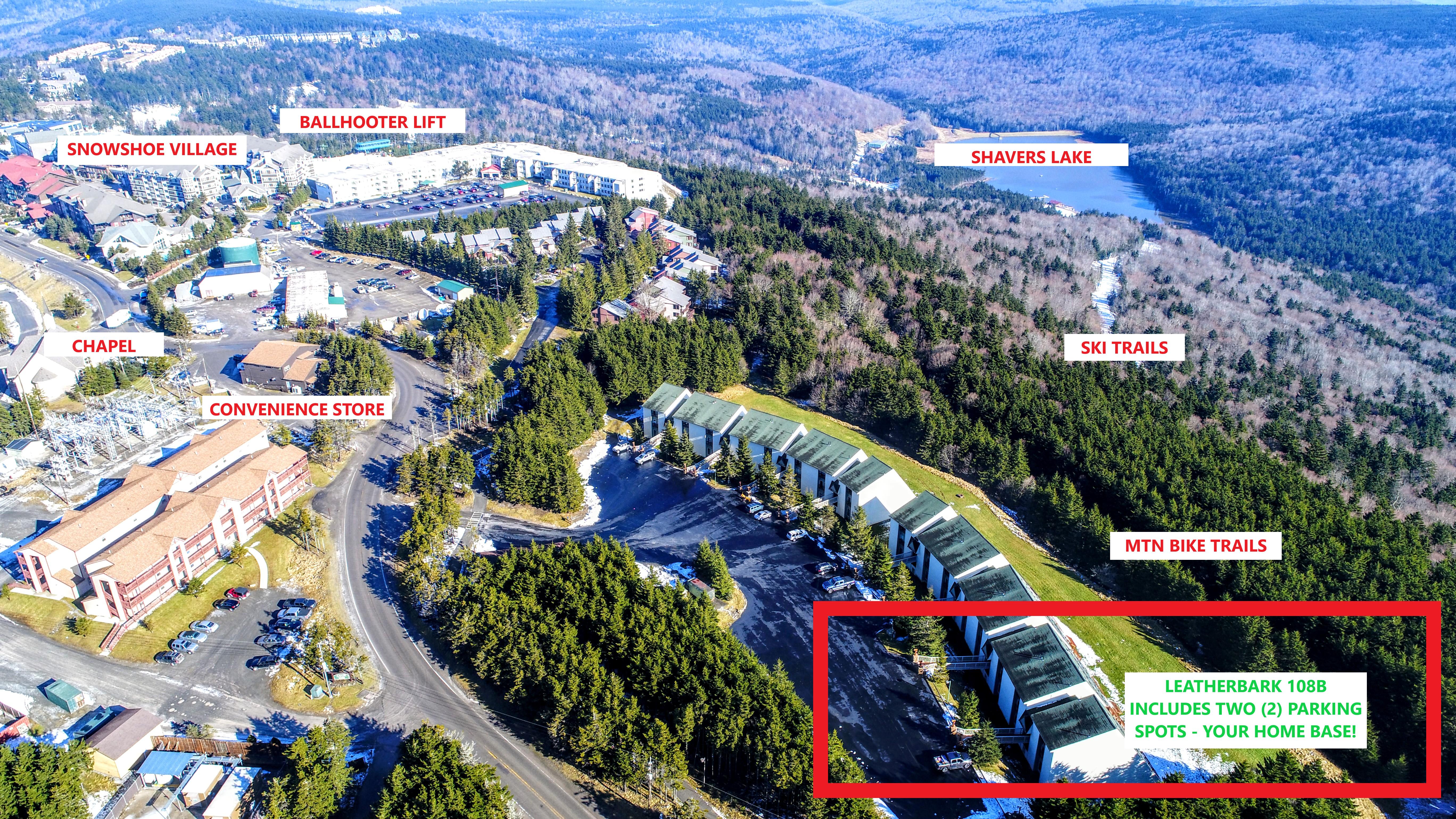 Leatherbark is a GREAT location! Short walk to the slopes and village! Mountain Bike trails are literally in our back yard!