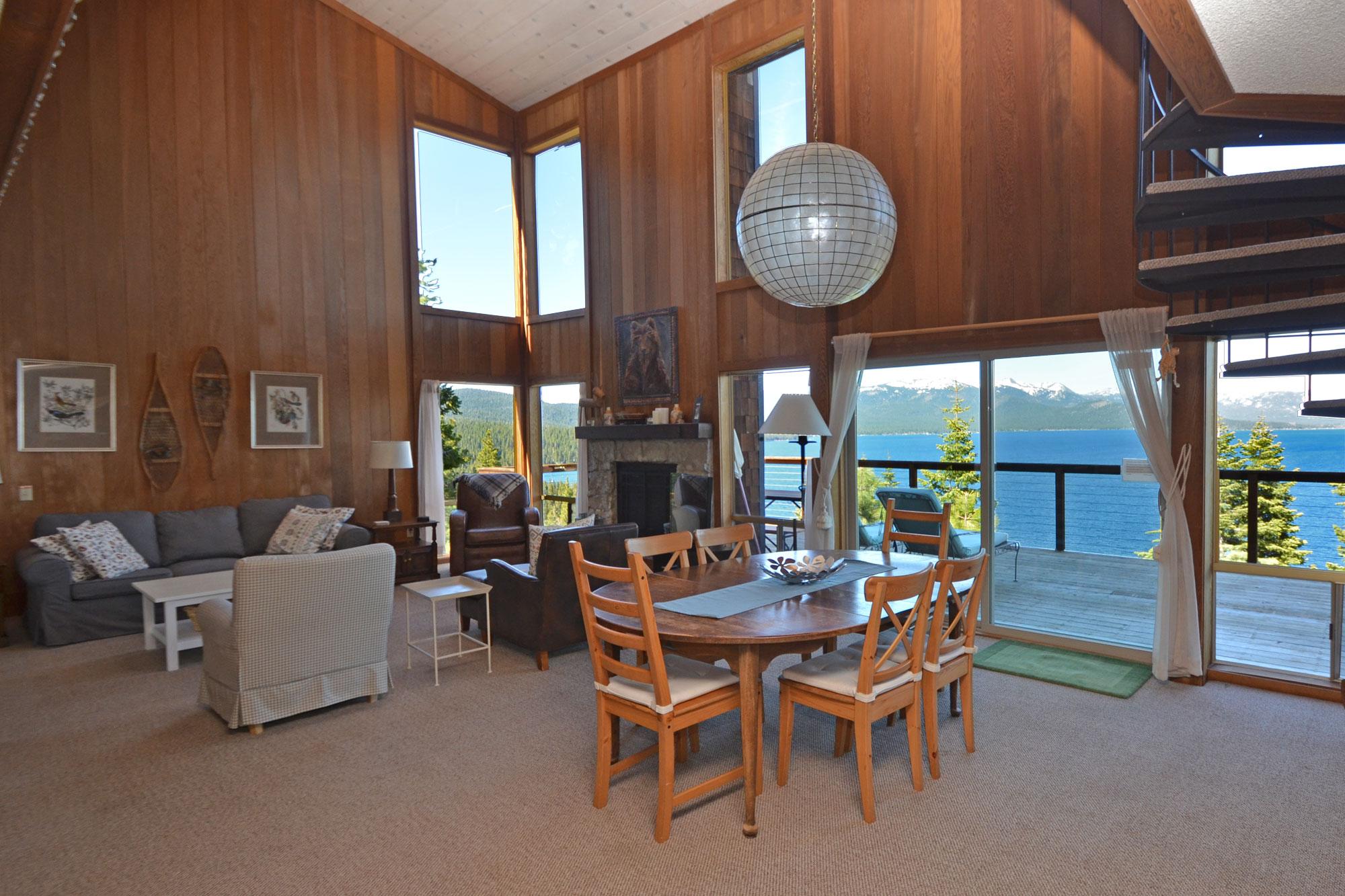Dining Area with Great Views of Lake Tahoe