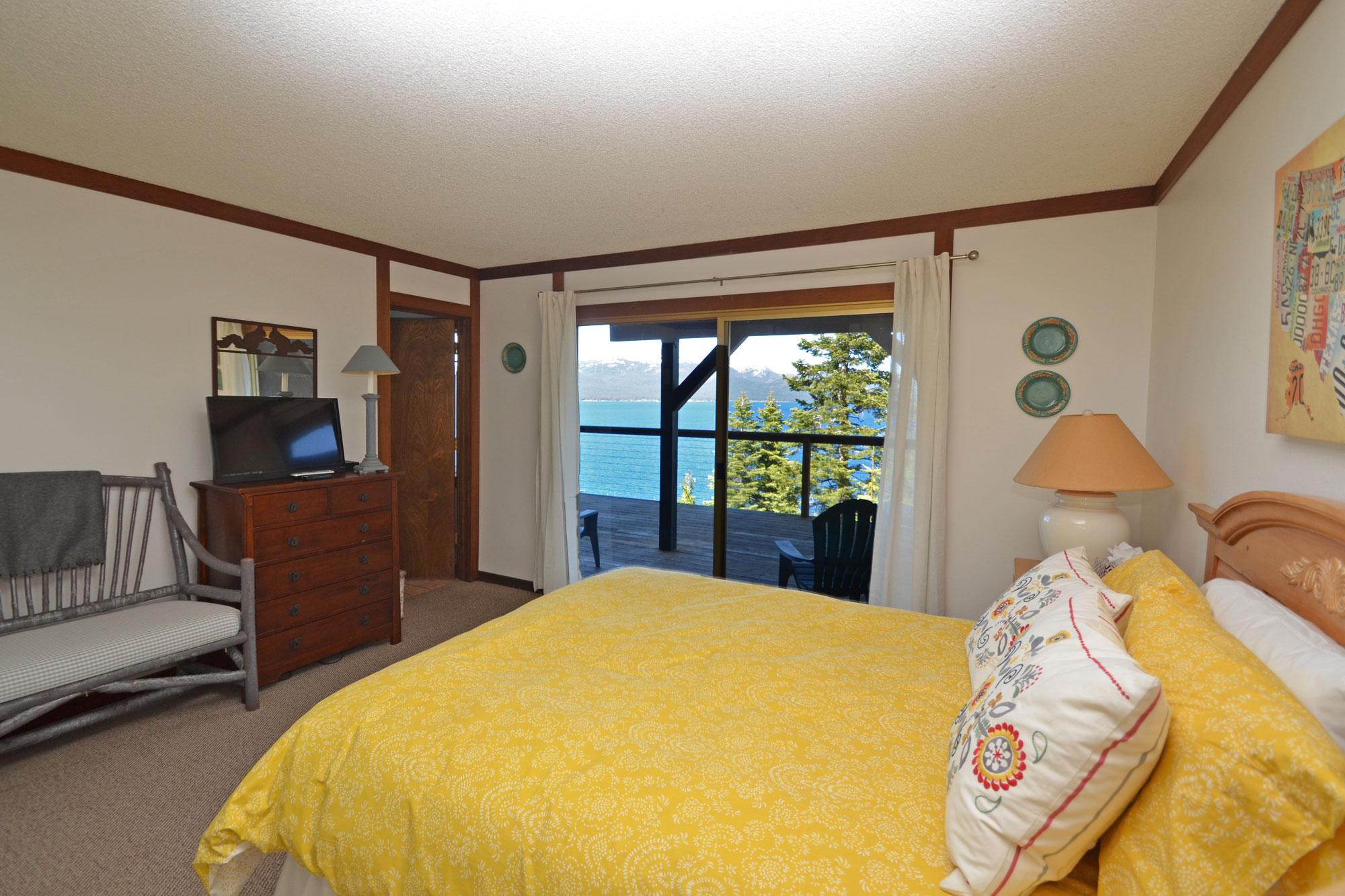 Master Bedroom with Views of Lake Tahoe