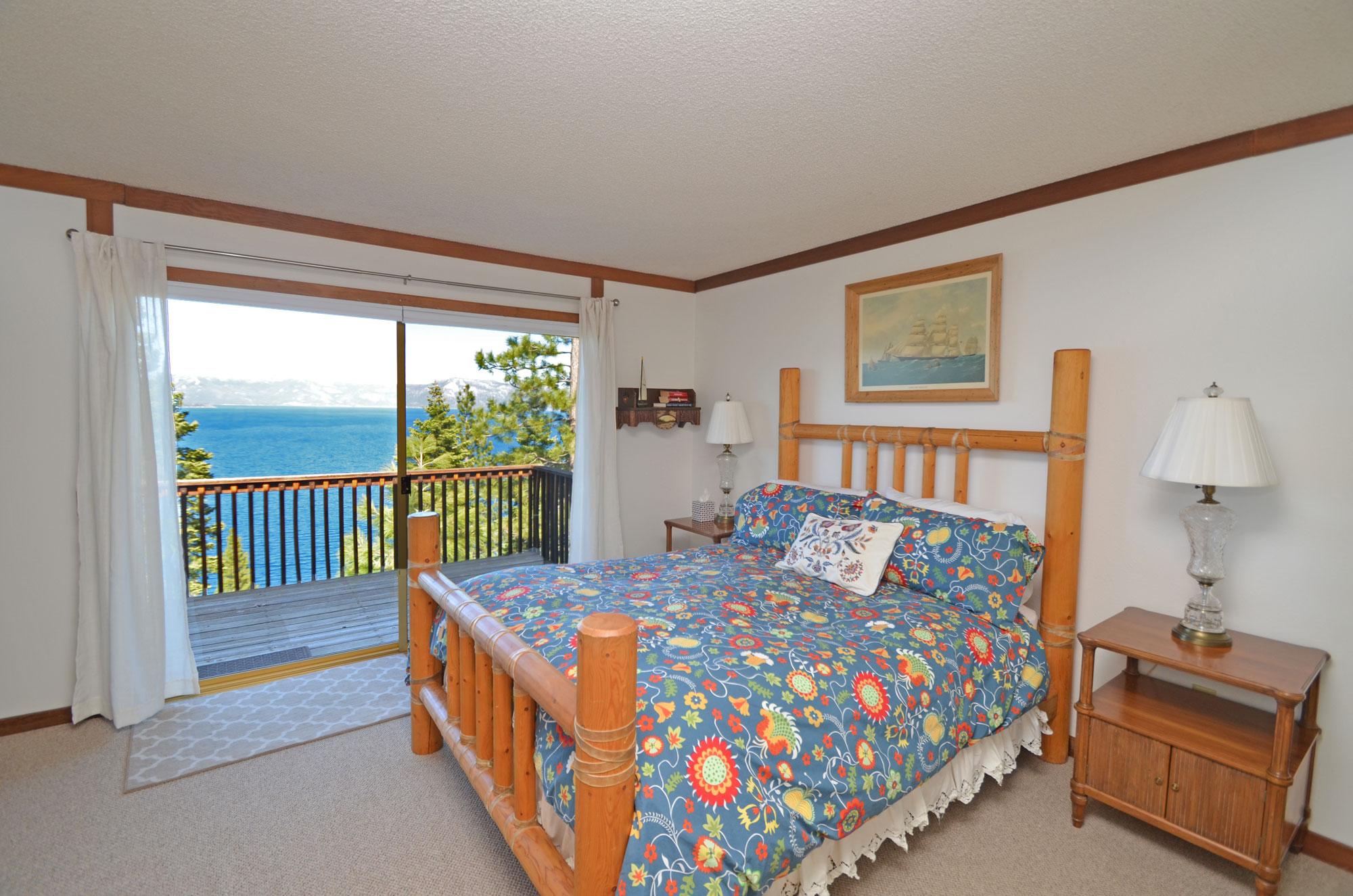2nd Master Bedroom with Views of Lake Tahoe