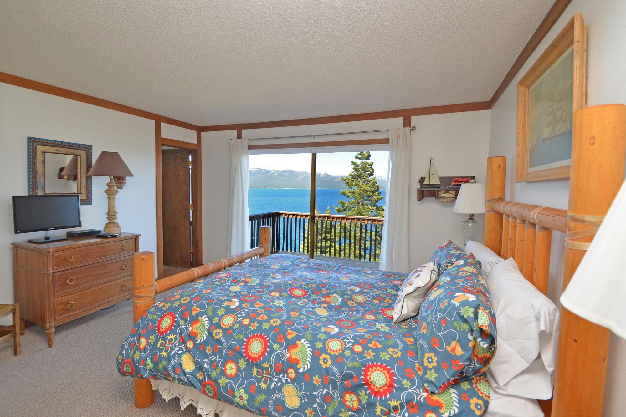 2nd Master Bedroom with Views of Lake Tahoe