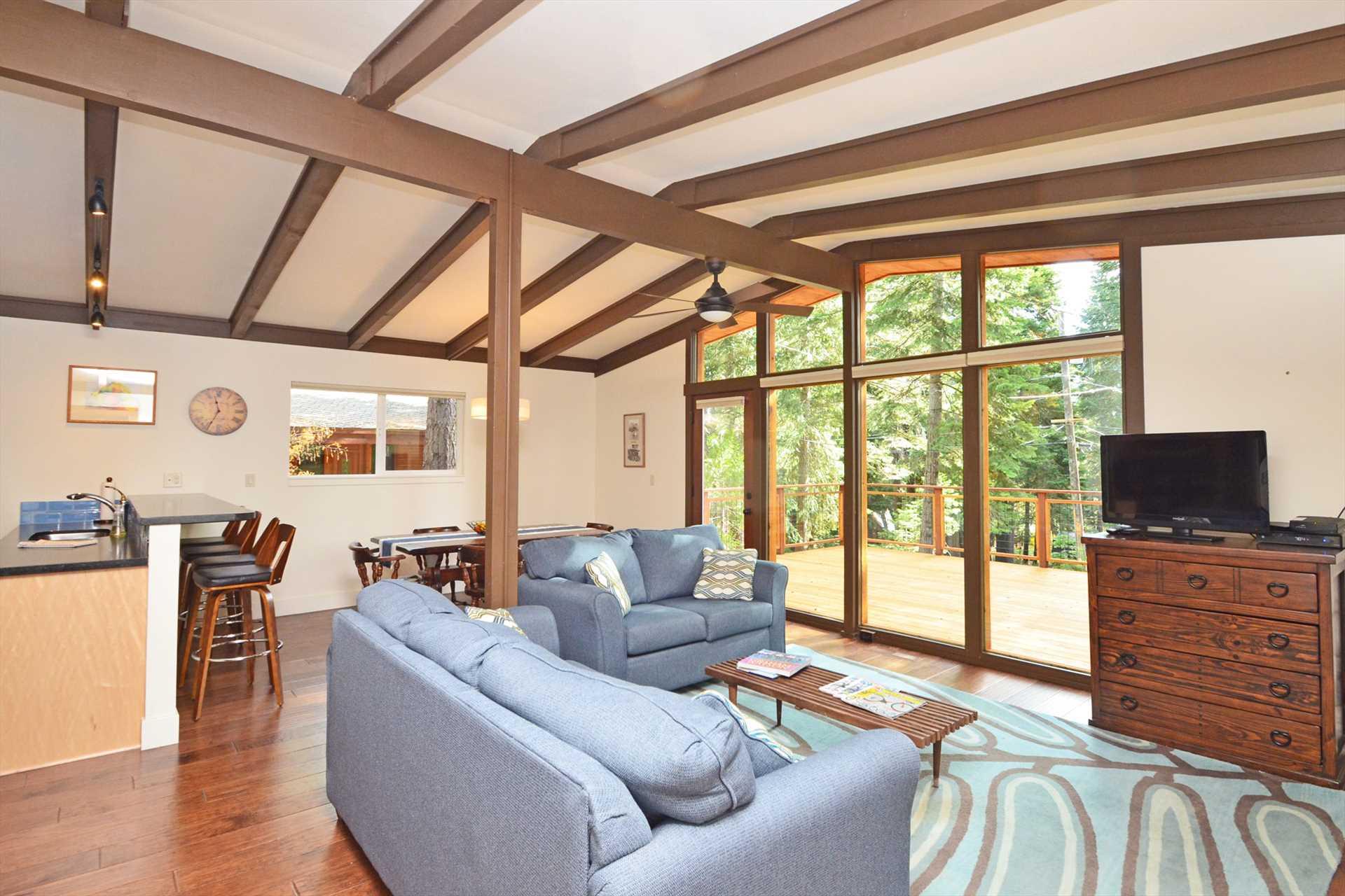 Living Room with lots of windows