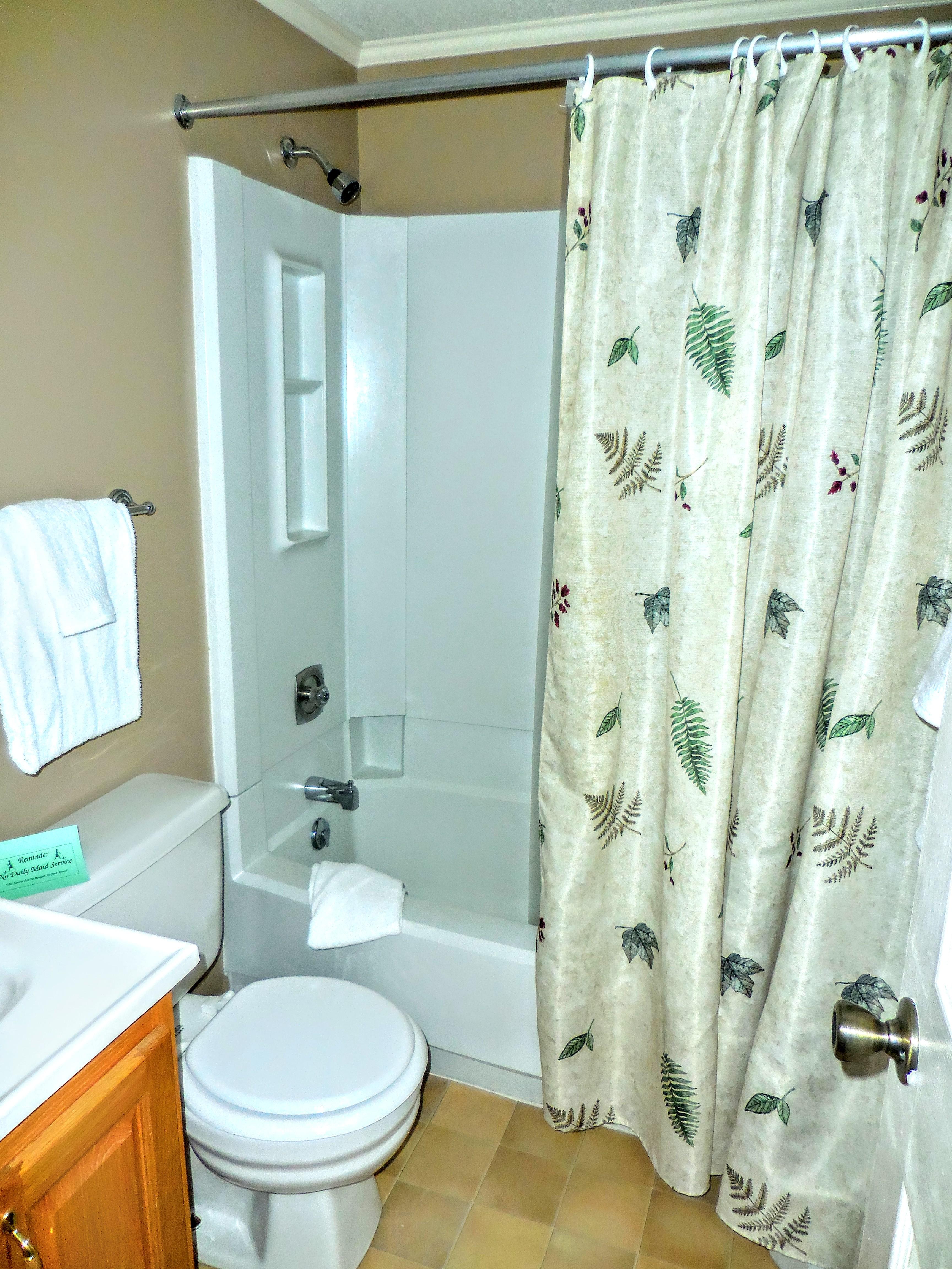 Master bedroom has full-sized attached bathroom; spacious with plenty of privacy!