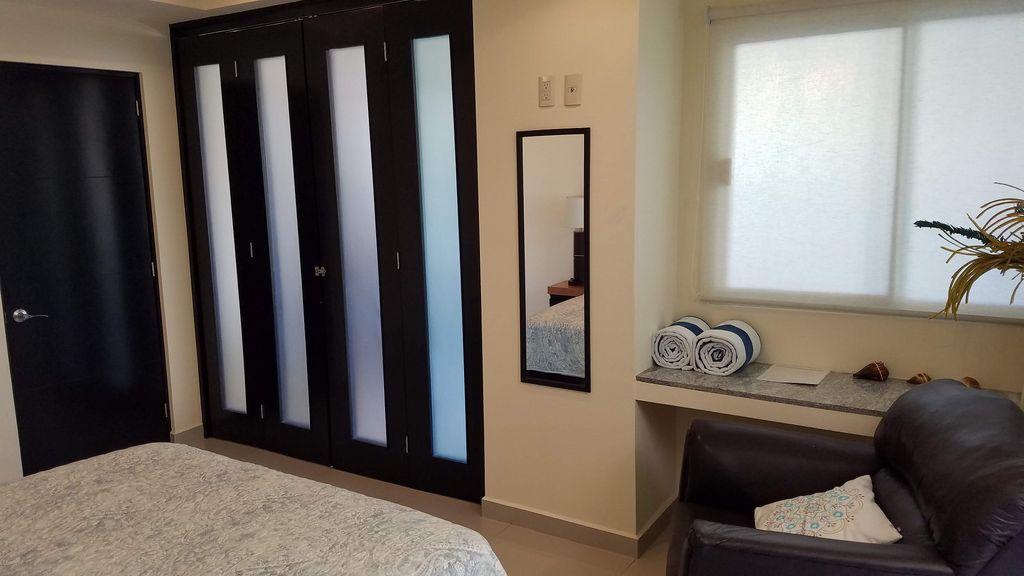 Folding door's for privacy in second bedroom