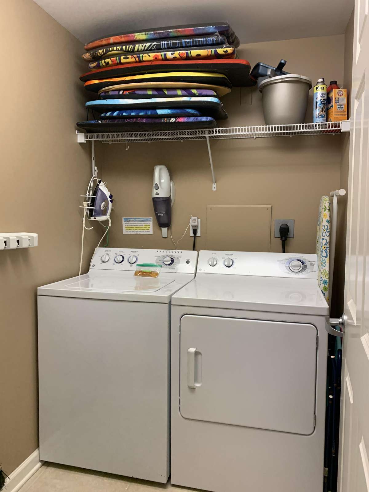 Full capacity washer and dryer