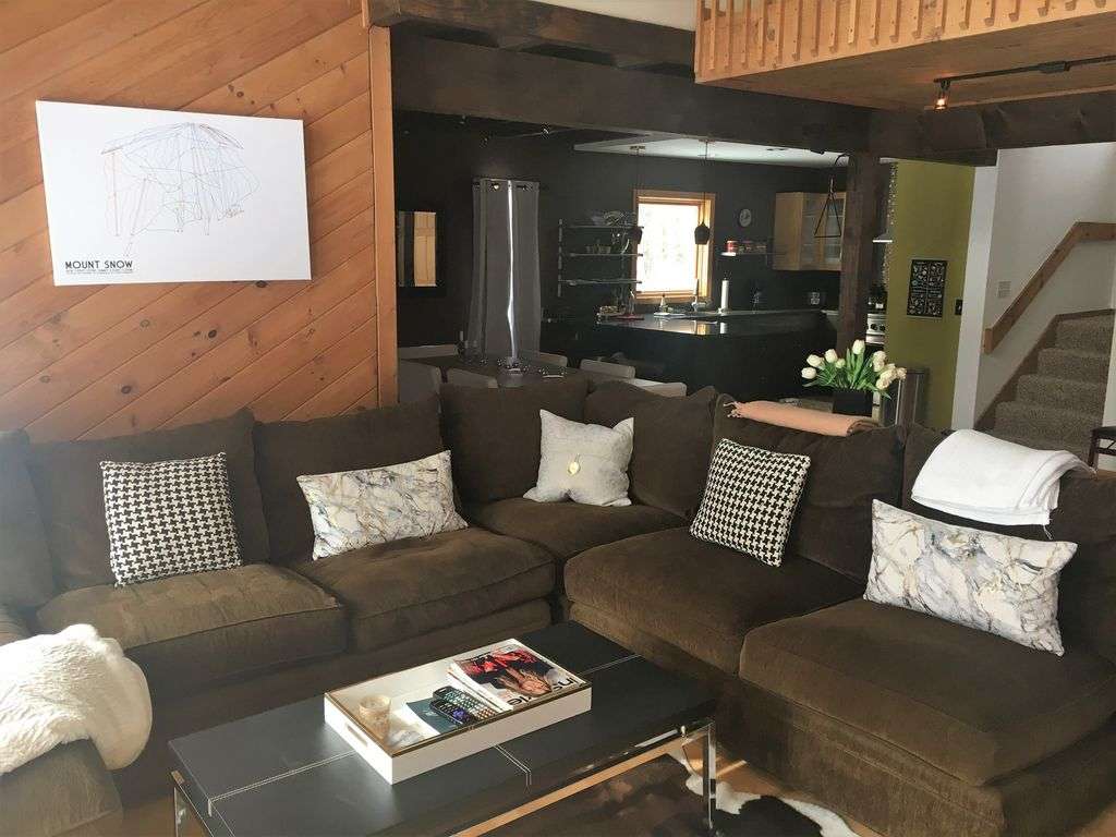 Settle the family around the family room by the fireplace.