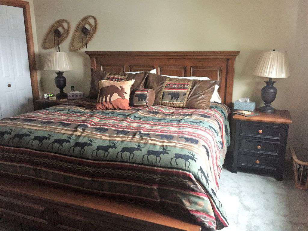 King in master bedroom