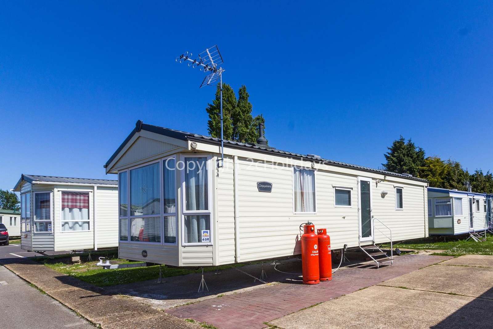 A lovely caravan with a homely feel.