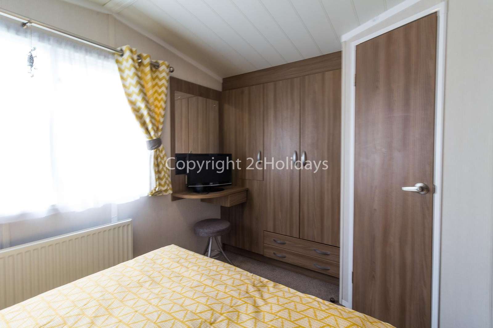 There's plenty of storage space in this master bedroom with an en-suite!