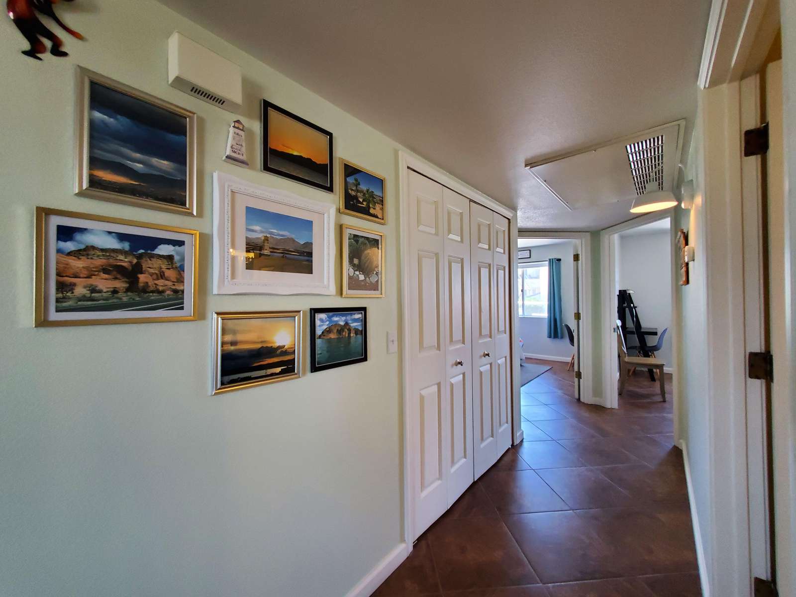 Hall Leads to Two Bedrooms