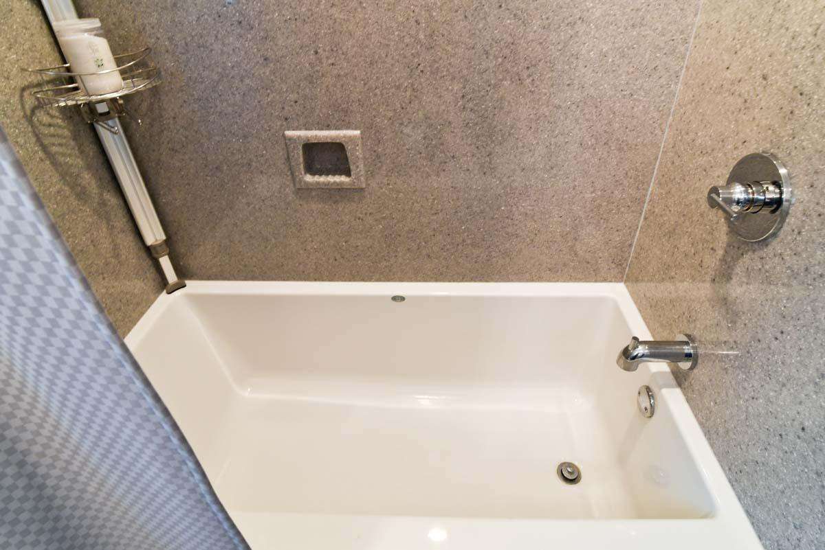 Master bathroom deep tub