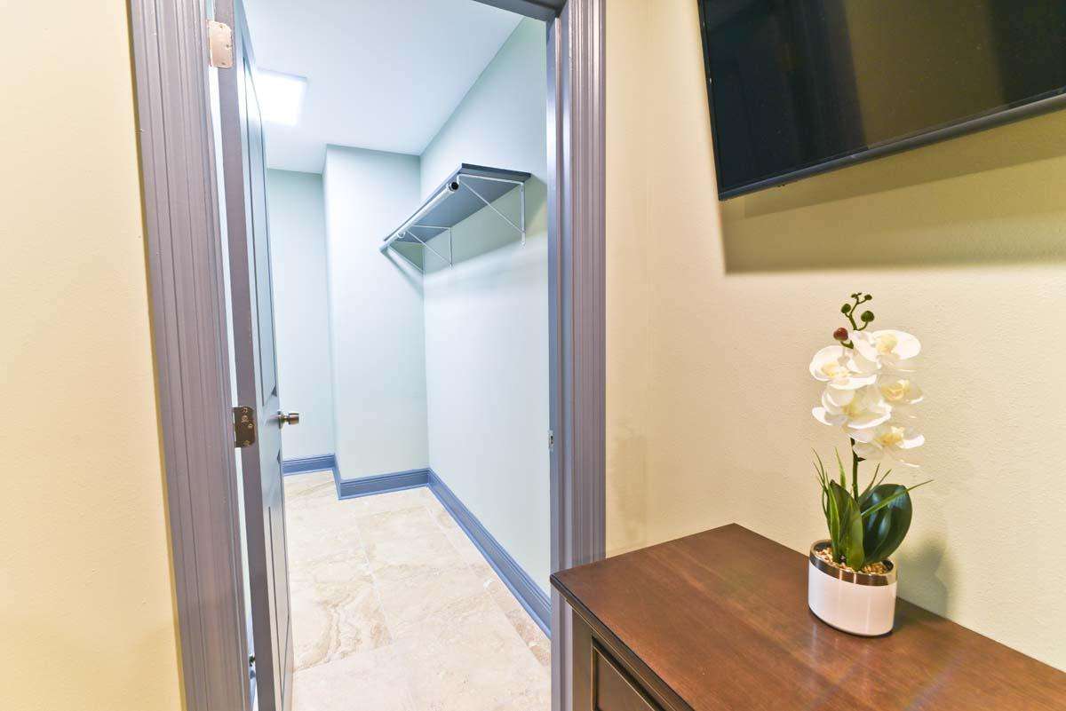 Master bedroom private closet