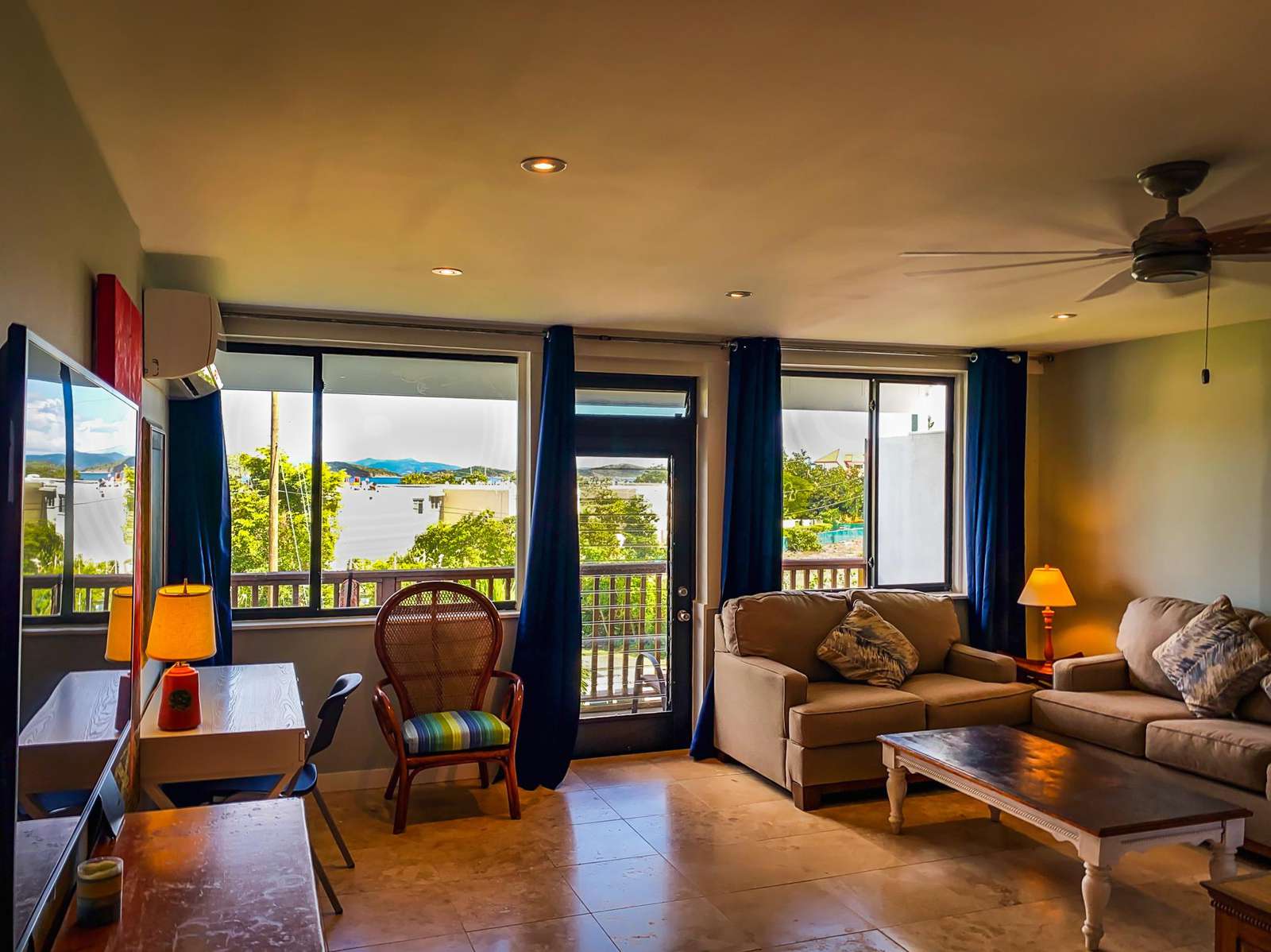 Enjoy the view from the living room.