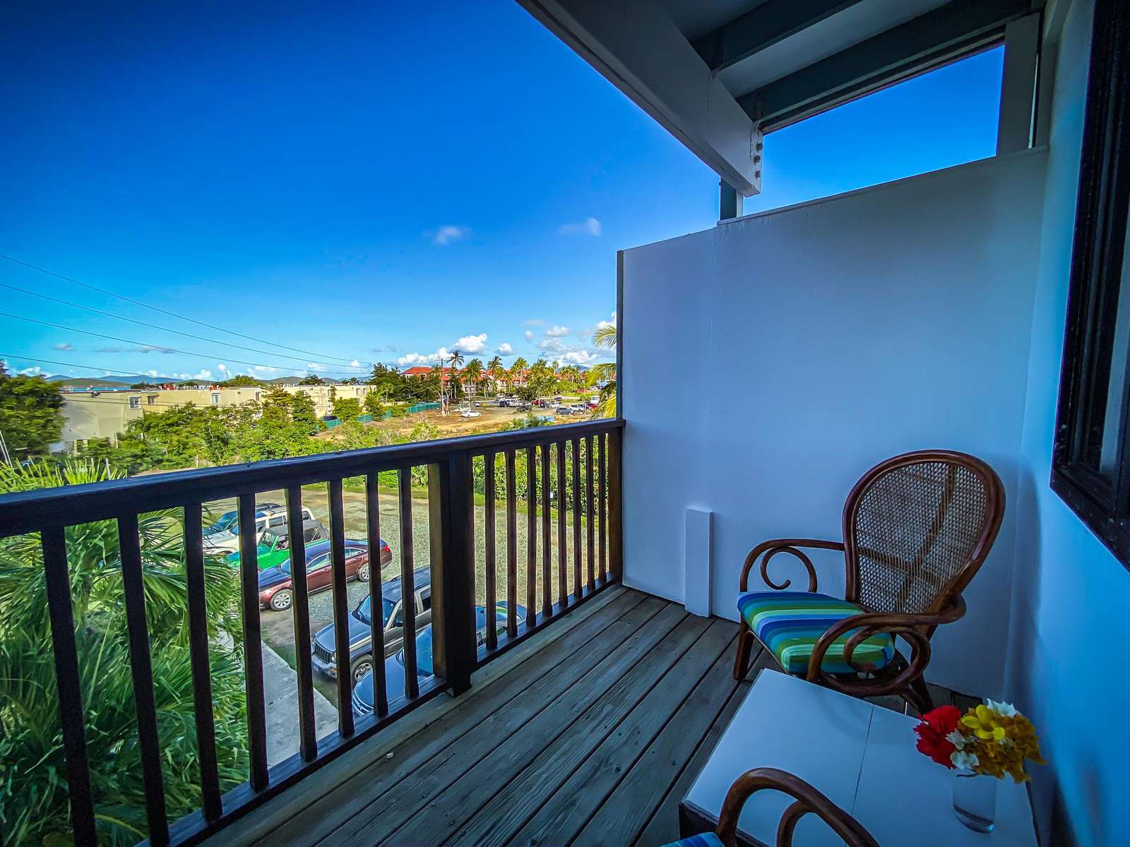 A comfortable outdoor seating area