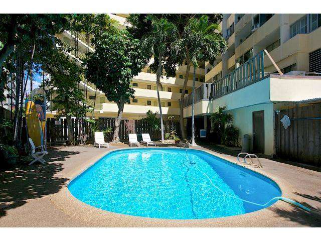 Outdoor Pool and sun area